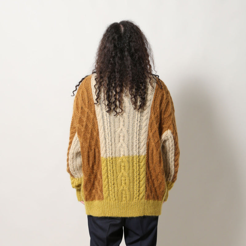 TOGA VIRILIS CABLE KNIT CARDIGAN